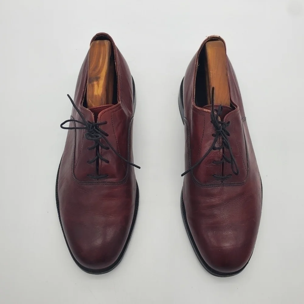 Vintage Dexter Brown Leather Derby Plain toe Oxfords Size 10 EEE Shoes